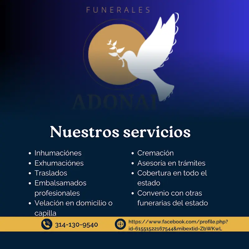 Funeraria Adonai Cremaciones y Embalsamados